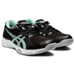 アシックス（ASICS）（レディース）バレーボールシューズ レディース GEL-ROCKET 10 ゲルロケット10 Black/Fresh Ice 1072A056.006