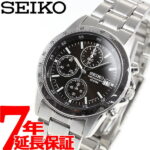 【10%OFFクーポン＆1/5は店内ポイント最大39倍！】セイコー逆輸入 SEIKO クロノグラフ ブラック 腕時計 メンズ 100m防水 SND367P1