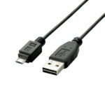 【 送料無料 】 エレコム U2C-DAMB02BK 【 2013年モデル 】 USBケーブル USB2.0 リバーシブルコネクタ A-MicroBタイプ 0.2m ブラック 【 PlayStation 4 対応 】 両面挿しUSBケーブル ( A-microB )