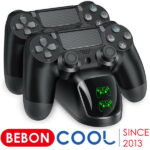 BEBONCOOL PS4 コントローラー 充電スタンド ps4 コントローラー 充電器 プレイステーション4 充電 スタンド ps4コントローラー充電器 周辺機器 2台同時充電可能 収納 充電台 1年保証