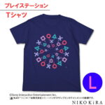 Tシャツ 半袖 プレイステーション 半袖Tシャツ 半そで メンズ メンズファッション 春 夏 トップス カットソー かっこいい クルーネック プリントTシャツ プレステ PlayStation ゲーム グッズ 祭 ネイビー 紺色 L グッズ かわいい 【あす楽P】