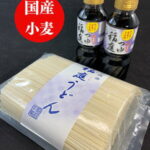 【送料無料】国産小麦使用 稲庭うどん業務用切落とし18cm 無選別稲庭手業うどん1Kg 約12人前稲庭つゆ300 2本