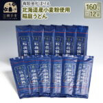 【ふるさと納税】北海道産小麦粉使用 稲庭うどん 160g×12袋