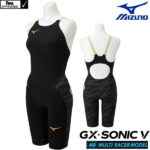 【高速割1500円OFFクーポン対象】ミズノ 競泳水着 レディース GX SONIC5 MR マルチレーサー Pre-Futureグラフィック Fina承認 ハーフスーツ 布帛素材 競泳全種目 短距離〜中・長距離 選手向き MIZUNO 高速水着 2022年春夏モデル新カラー 女性用 N2MG0202