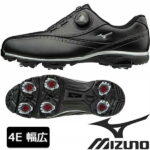 【あす楽】★SALE★MIZUNO ミズノ ゴルフシューズ メンズ 51GQ1740 ワイドスタイル002 ボア EEEE 4E 幅 幅広【19】ソフトスパイク EEEE セール 特価 シューズ