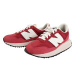 ニューバランス（new balance）（レディース）WS237 DF1 レッド 赤 WS237DF1B スニーカー スポーツシューズ カジュアル 厚底 通勤 通学 ビッグロゴ シンプル