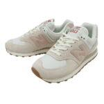 ニューバランス（new balance）（レディース）574 ライトグレー ピンク U574RE2 D スニーカー スポーツシューズ カジュアル スエード クッション レトロ 靴