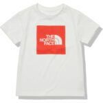 ノースフェイス (THE NORTH FACE) Tシャツ ショートスリーブカラードスクエアロゴティー S/S Colored Square Logo Tee ジュニア キッズ （22ss) ホワイト×ホライズンレッド NTJ32252-WH