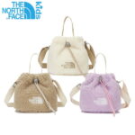 [THE NORTH FACE] KIDS FLEECE BUCKET BAG ノースフェイス キッズバケットバッグ キッズかばん 子供便利なかばん補助カバン エコ素材 女の子クロスバッグ デイリーバッグ フリースかばん 暖かい 冬 可愛い 女の子モコモコかばん NN2PN58