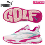 【レディース】 プーマ GS ファスト 376584 スパイクレス シューズ Puma White-Chalk Pink-Porcelain(05)【あす楽対応】