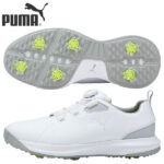 プーマ フュージョン FX ディスク 195029 ソフトスパイク ゴルフシューズ Puma White-Puma Silver-High Rise(01)【あす楽対応】