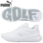 【送料無料クリアランス】 プーマ GS ファスト ラバーアウトソール 376357 スパイクレス ゴルフシューズ Puma White-Puma White(05)【あす楽対応】