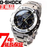 【最大2000円OFFクーポン＆店内ポイント最大60倍！1月9日20:00~1月16日1:59】G-SHOCK 電波 ソーラー 電波時計 ブラック×ゴールド G-STEEL カシオ Gショック Gスチール CASIO 腕時計 アナデジ タフソーラー GST-W110D-1A9JF